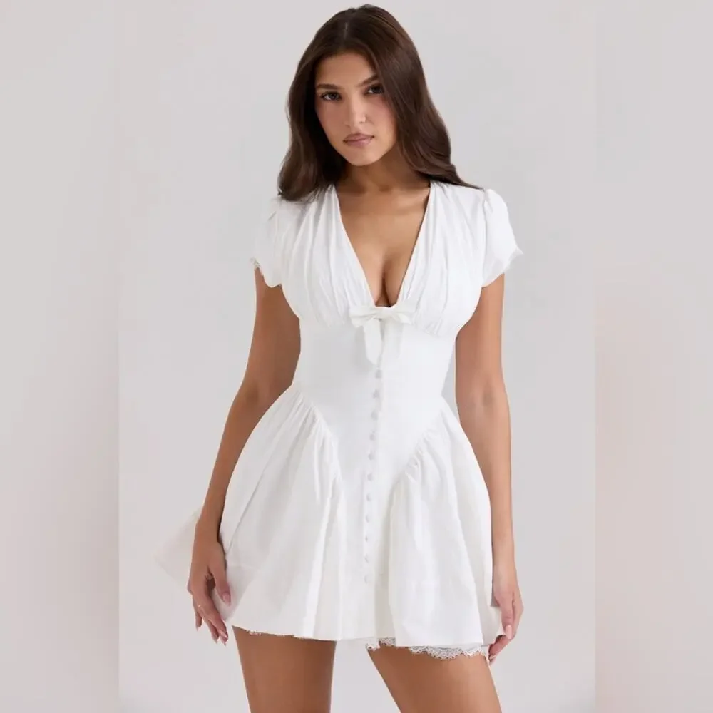 midi dress for wedding guest Tea-Length Wedding-Guest Slip Dress